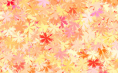 Light Orange vector elegant background with trees, branches.