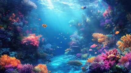 Fantasy Underwater World Wallpaper