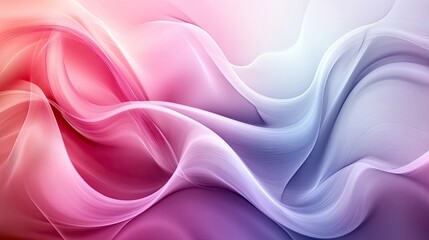 Obraz premium Abstract background with smooth, flowing lines and gradient hues, creating a sense of fluid motion and elegance