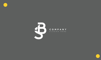  SB Alphabet letters Initials Monogram logo BS, S and B