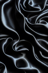 Obraz premium black texture fabric silk background