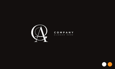 Fototapeta premium GA Alphabet letters Initials Monogram logo 