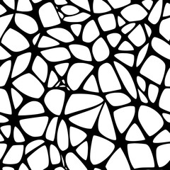 Interconnected triangles forming a tessellated surface, seamless pattern vector