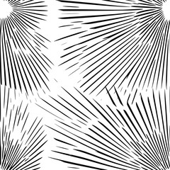 Radial pattern of lines emanating from a central point, seamless pattern vector