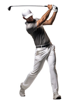 PNG Golf player sports adult white background.