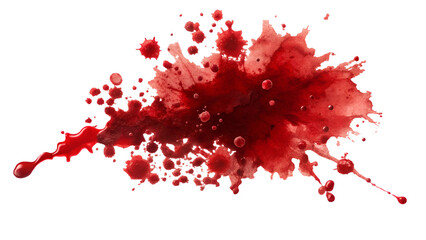 Abstract red paint splash with gradient shading