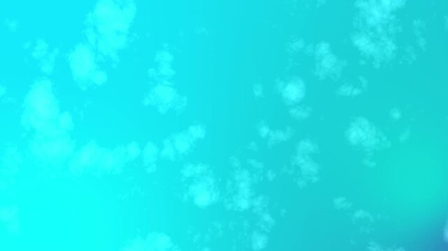 Abstract image featuring a light blue background with soft, fluffy white clouds. Ideal for serene, modern, and minimalist designs. High quality 4k footage