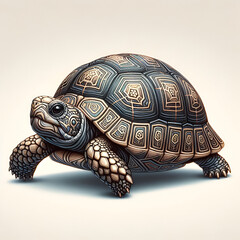 turtle on a white background