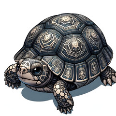 turtle isolated on white background