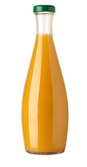 glass bottle with orange juice