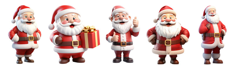 Santa Claus png cut out image set © Rawpixel.com