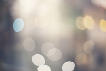 Abstract blur soft focus blinking light beige copy space background. Light and shadow smoke refraction.