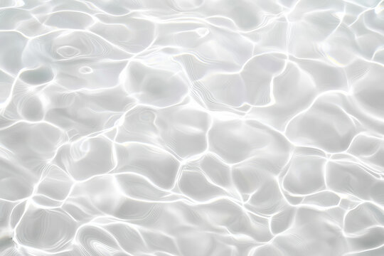 Abstract white transparent water shadow surface texture natural ripple background