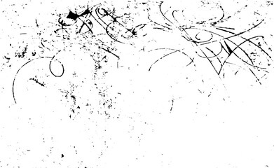 Scratched Grunge Urban Background Texture Vector. Dust Overlay Distress Grainy Grungy Effect. Distressed Backdrop Vector Illustration. Isolated Black on White Background. EPS 10.