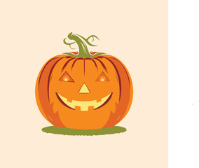 Halloween element vector collection and pumpkin illustration