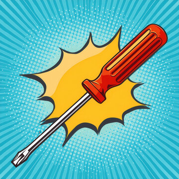 Pop Art Screwdriver
