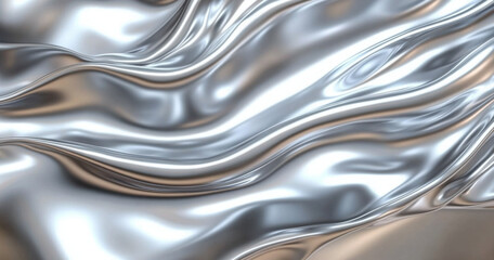 abstract silver liquid metal background