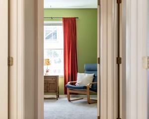 colorful bedroom entrance