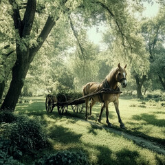 horse and rider generative IA