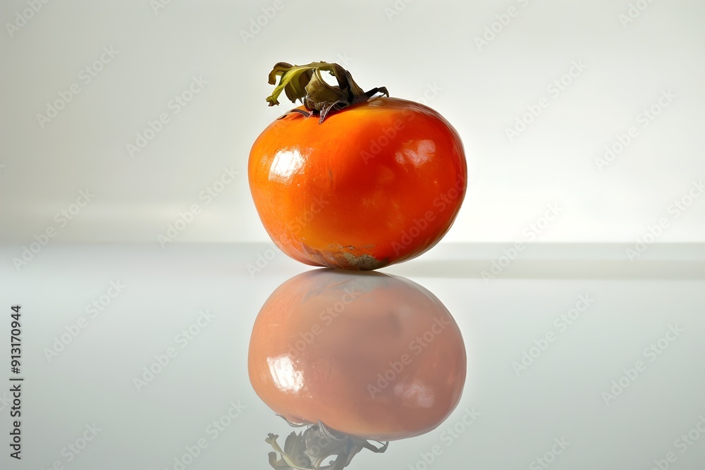 Sticker tomato in a glass