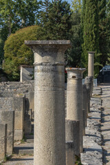 Fototapeta premium Vestige romain - Site Antique de Puymin, ville de Vaison la Romaine (Vaucluse, France) 
