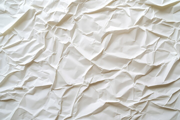 Obraz premium Abstract white crumpled and creased recycle paper texture background