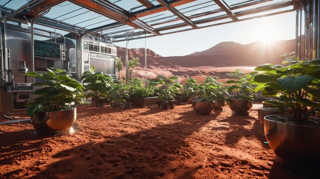 Group of Potted Plants Inside Building