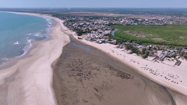 Flying Over The Coast Of Murundava In Madagascar, Aerial View