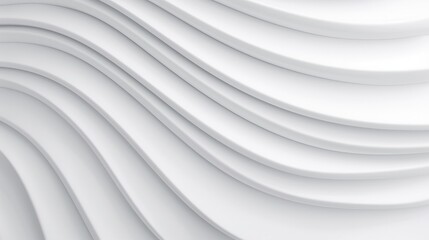 Abstract white wave pattern with soft curves, ideal for backgrounds, textures, and modern design concepts.