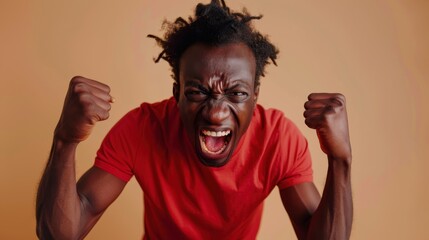 Fototapeta premium The Angry Man Yelling