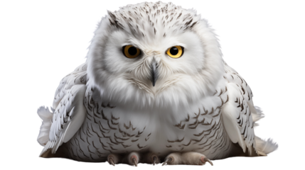 Snowy owl transparent background.