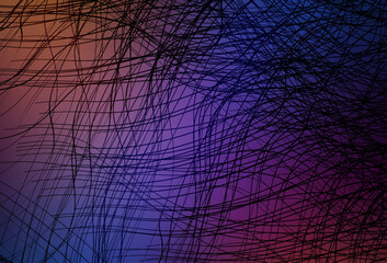 Light Blue, Red vector background with curved lines.