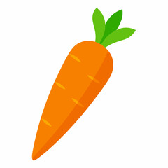 carrot isolated on white