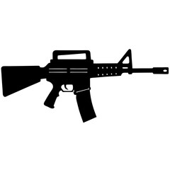 assault rifle illustration