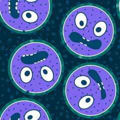 Cartoon fruit seamless watermelon pattern for wrapping paper and fabrics