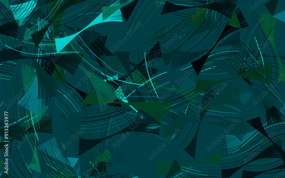 Canvas Prints light blue, green vector template with lines.