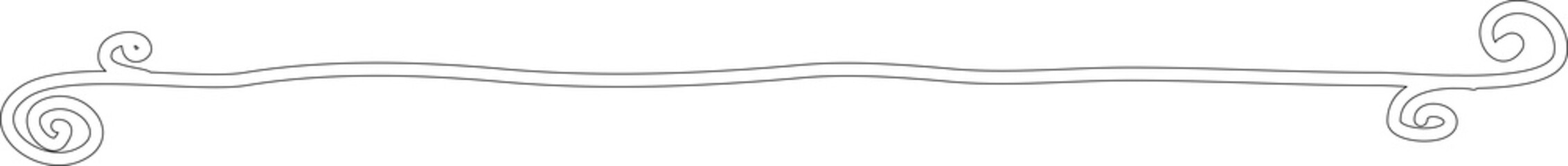 Decorative border and frame. Vintage line element