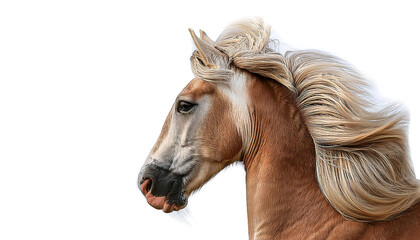 Obraz premium Illustration of Pegasus Horse – An illustration of a Pegasus horse, isolated on a white bac_1(219)