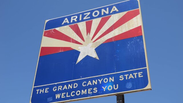 Arizona Public Welcome Sign