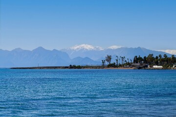 coast within the city of Antalya, Turkey