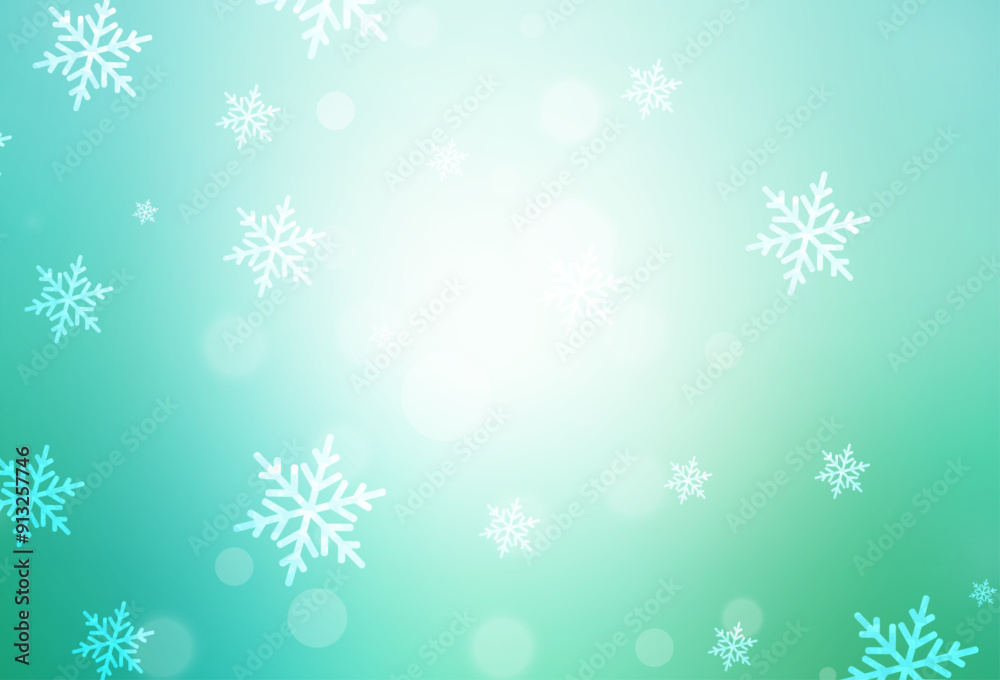 Wall mural light green vector layout in new year style.