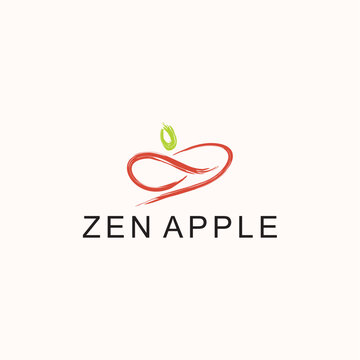 Apple logo design abstract ideas business name editable vector template  royalty free image