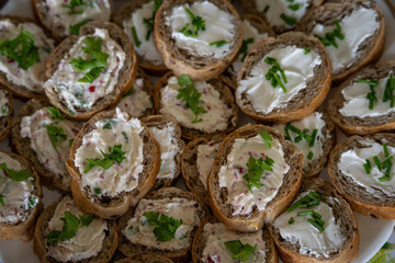 Roll eyes with white spread.