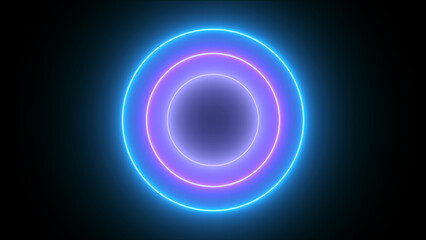 Colorful neon lain award background waves 