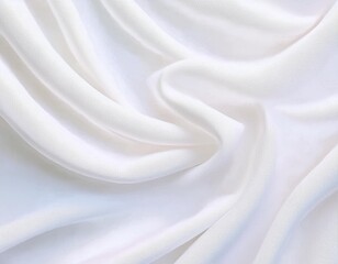 Obraz premium White fabric with soft folds and delicate texture