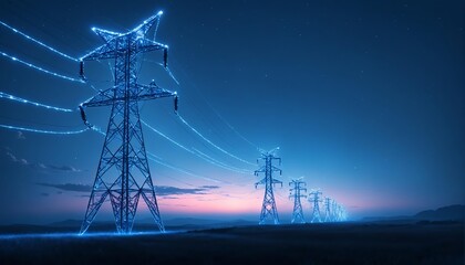 Electrical Power Distribution with Glowing Wires