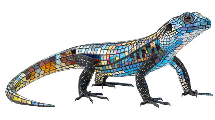 Obraz premium Abstract Line Drawing of an Iguana