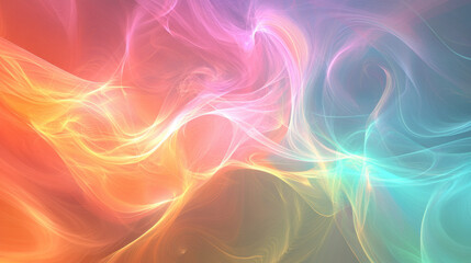 Ethereal Abstract Flowing Colors: Pastel Dreamscape.