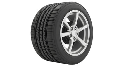 car tire isolated on transparent background
