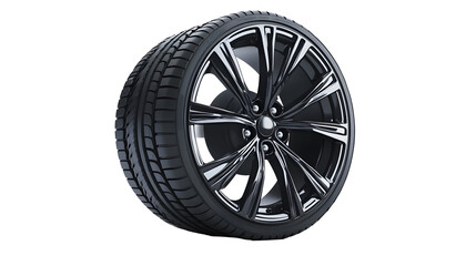 car tire isolated on transparent background
